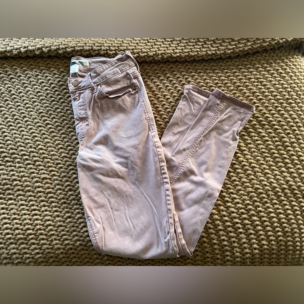 Pink High Rise Super Skinny Rockstar Old Navy Jeans